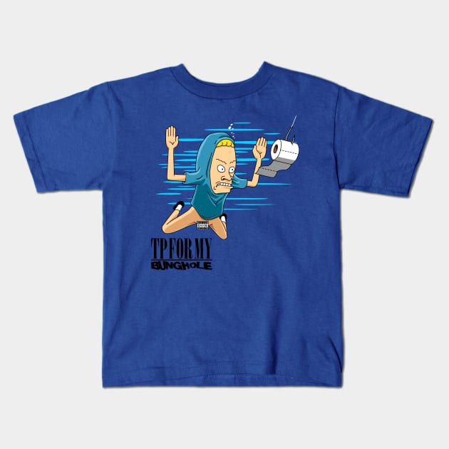 Smells like Bunghole Kids T-Shirt by boltfromtheblue